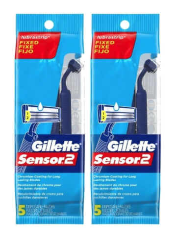 Gillette Sensor2 Disposable Razor, 5ct, 2 Pack