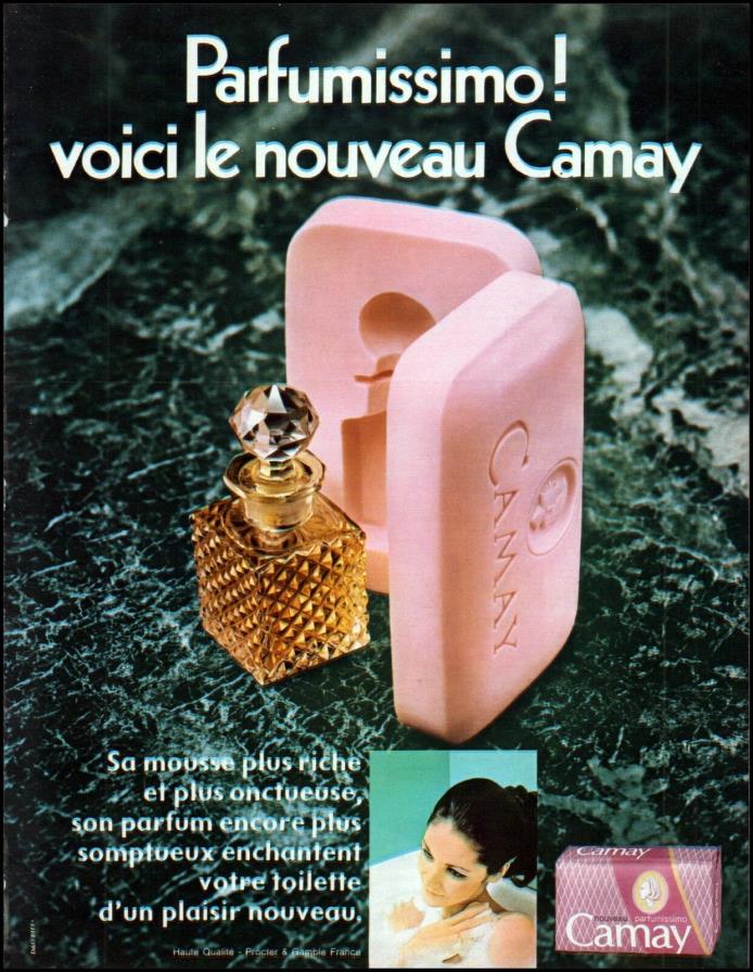 1969 Camay parfumissimo bath soap french language vintage photo Print Ad adL41