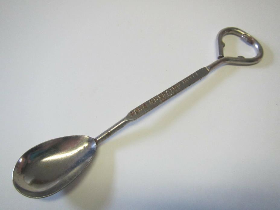 VINTAGE PARK SHERATON HOTEL NEW YORK CITY NY BARWARE LOUNGE SPOON BOTTLE OPENER