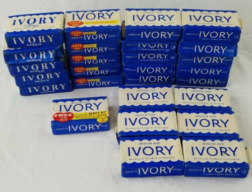 huge lot of 27 bars of vintage Ivory soap full size medium it floats! USA MADE