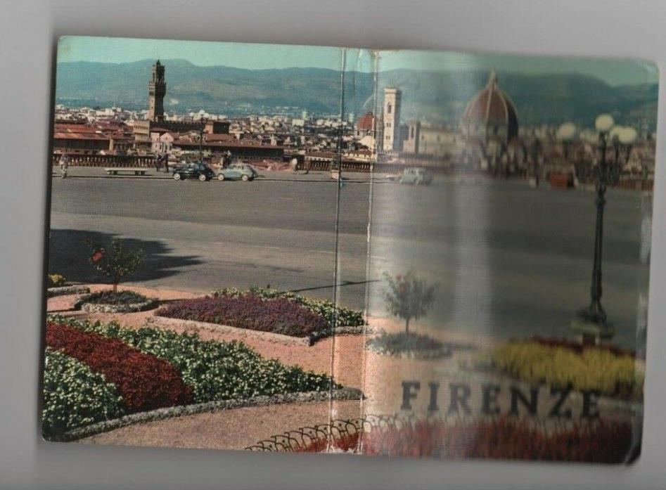 1960 Firenzie Italy complete set of unused mini photo book pristine 16-17 photos