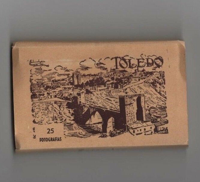 1960 Toledo Spain complete set of unused mini photo book pristine 25 cards