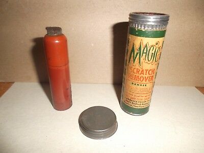 Vintage Magic scratch remover with original tube and cardboard container