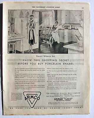 Armco Steel Kitchens ad 1930 Art Deco