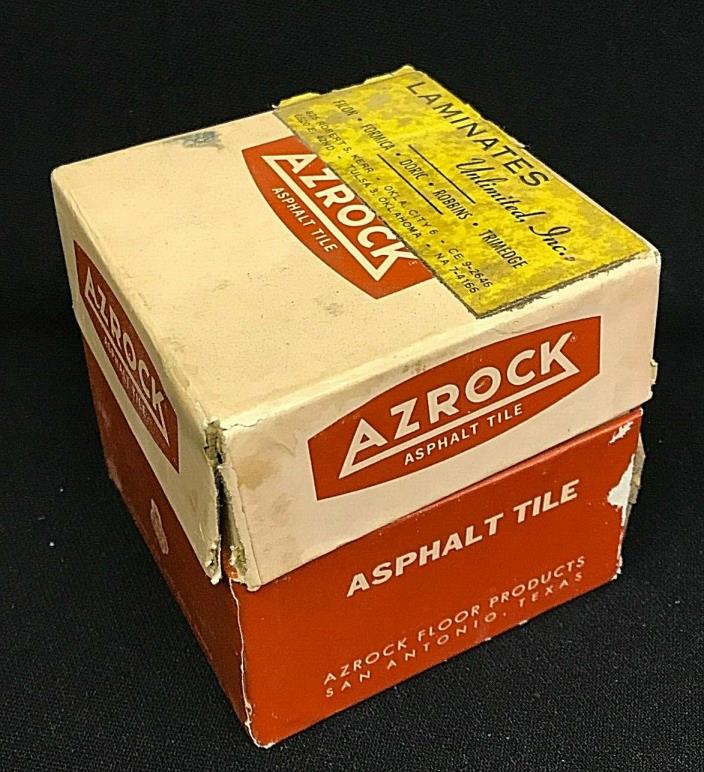 Vintage *** AZROCK *** SAMPLE BOX *** 20 *** 1960s *** ASPHALT
