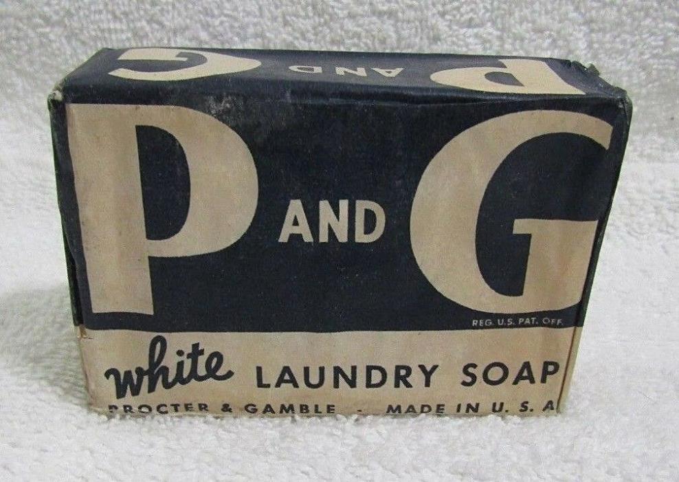 P and G P&G (Procter & Gamble) White Laundry SOAP Made in USA WWII Era