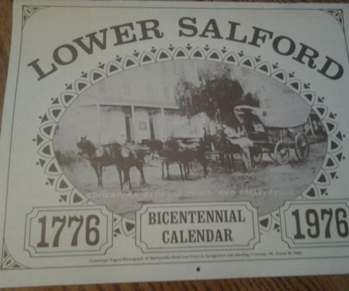 LOWER SALFORD BICENTENNIAL CALENDAR 1776 - 1976
