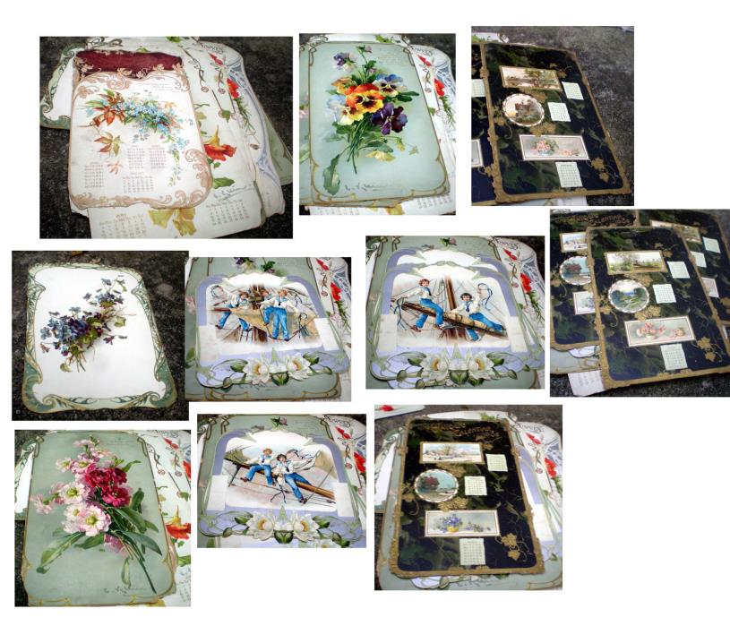 BIG LOT-TWO PLUS POUNDS OF ANTIQUE DIE CUT CARDS AND CALENDARS