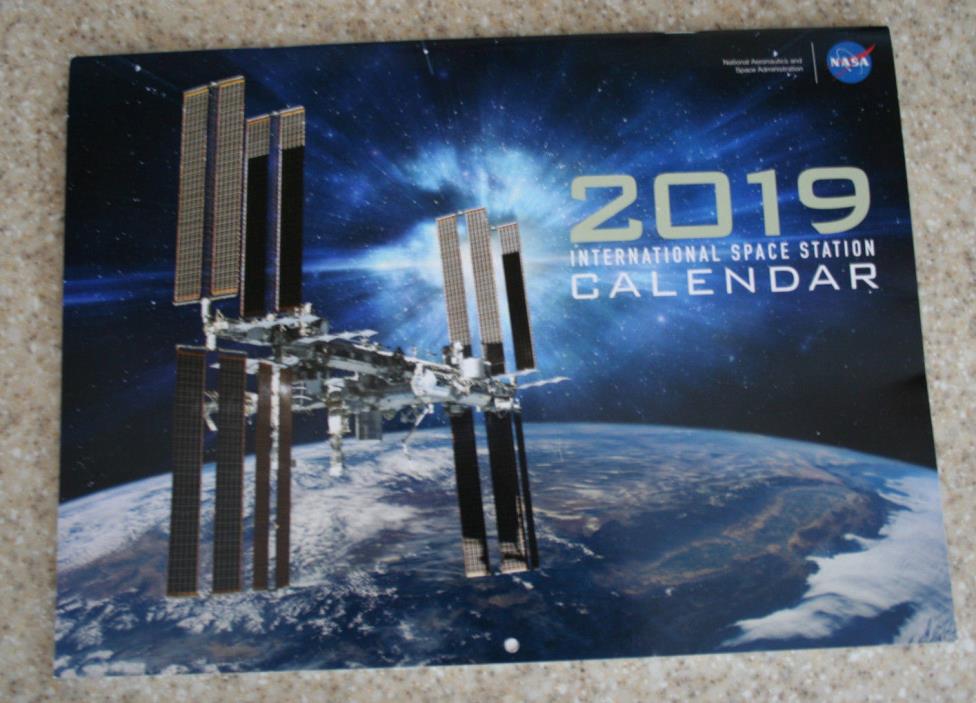 2019 NASA International Space Station 12-Month Wall Calendar New