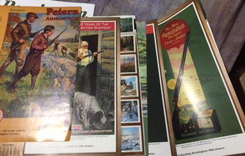 TEI Lot of 9 REMINGTON ARMS Calendars