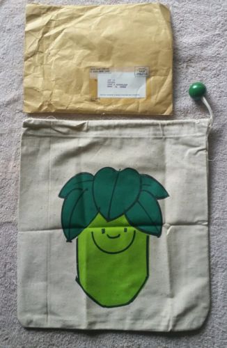 VINTAGE Jolly Green Giant 1970's CANVAS TOTE BAG Mint Unused in Original Mailer