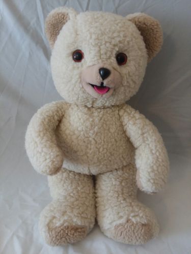 Vintage RUSS BERRIE LEVER BROTHERS 16” PLUSH SNUGGLE ADVERTISING TEDDY BEAR 1985