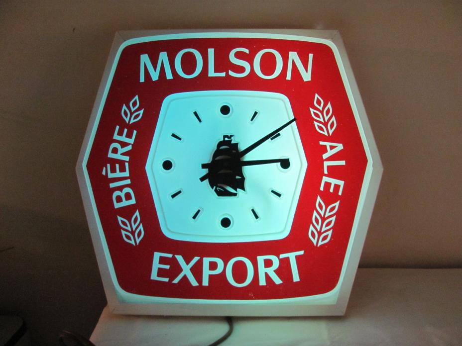 Molson Export Ale Advertising Clock