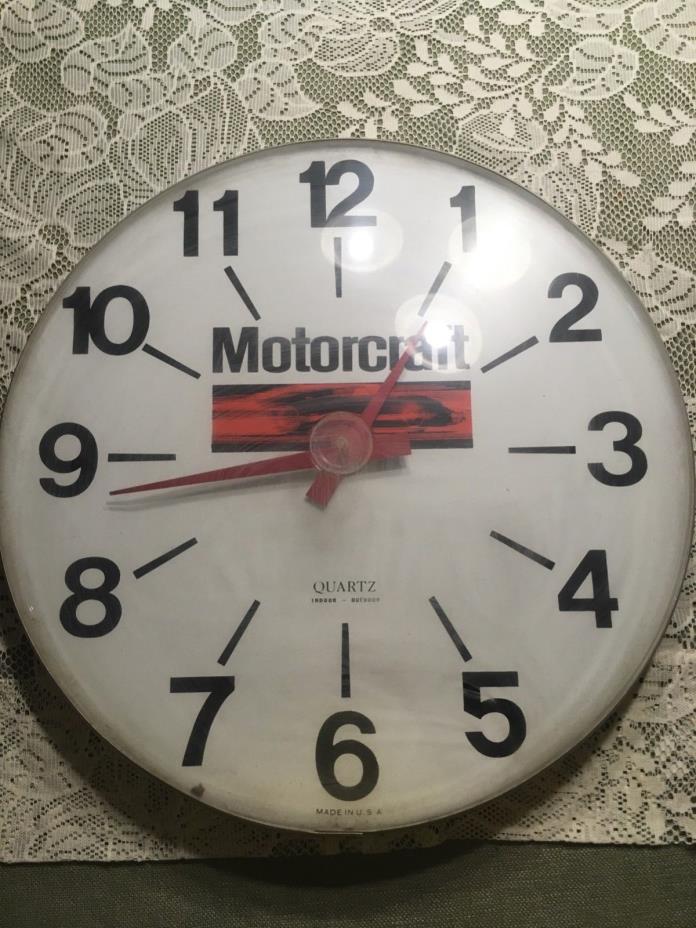 vintage dealer motorcraft clock