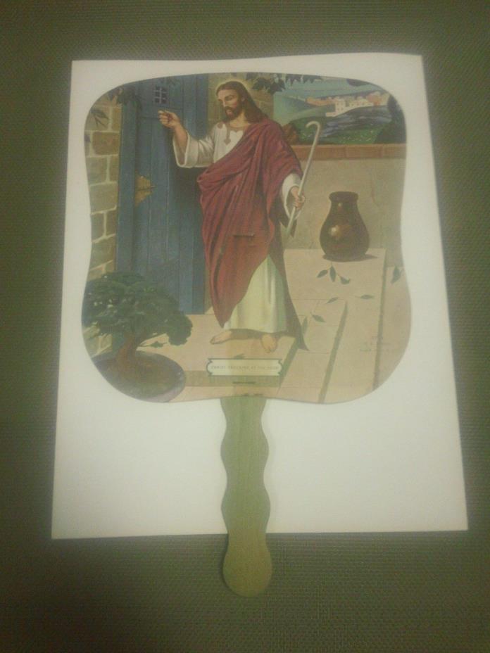 Hand Fan Cason Funeral Home Fredonia Kansas Christ Knocking at the Door