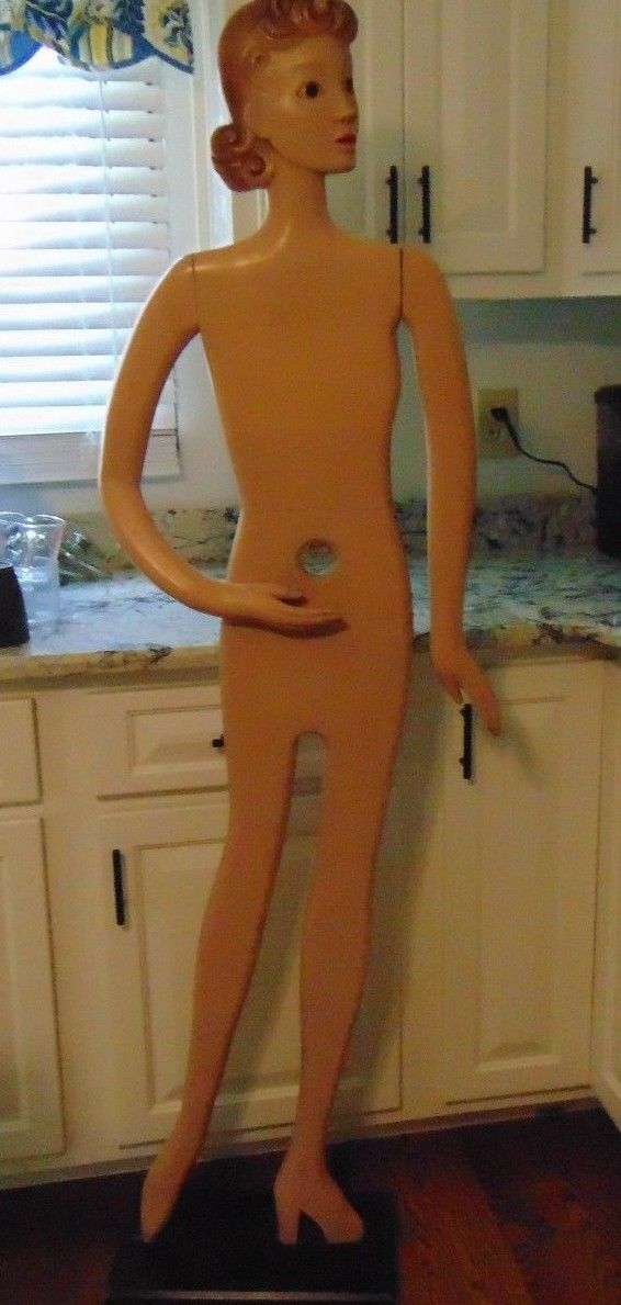 RARE ART DECO 1930'S WOODIKIN STORE MANNEQUIN BY OSCAR N. SEGALL