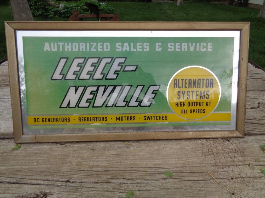Rare Leece Neville Generator Alternator Motors Switches advertising wall mirror