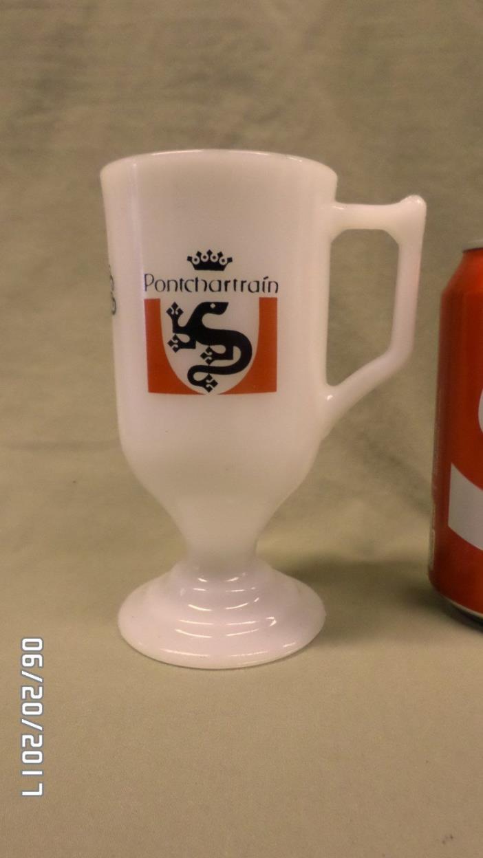 2278M Vtg Pontchartrain Le Cafe Coffee Mug/Cup Milkglass MINT CONDITION !!