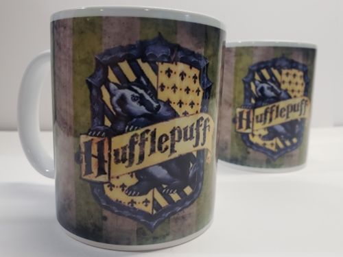 Harry Potter mug House Crest Hufflepuff Full Color Movie 11 Oz High Quality