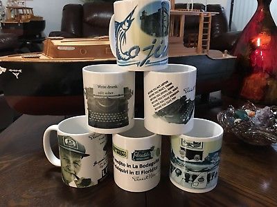 Hemingway 65th Anniversary of The Old Man & Sea - Lot of six Mugs 11oz - New!!!