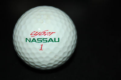 OLD RARE VINTAGE GOLF BALL LOGO CYBER NASSAU  Golf Memorabilia