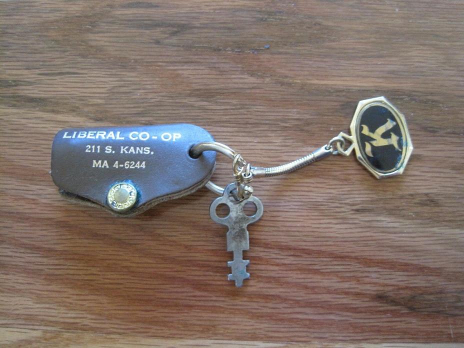 Liberal Co-op Advertising Key Chain W/ Nail Clippers & First Federal Savings Fob