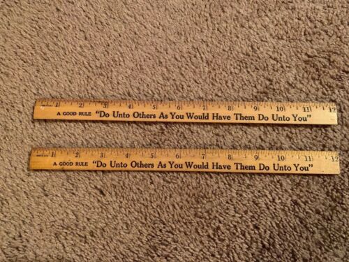 Lot Of 2 Vintage Coca Cola 12inch Wooden Rulers. Great Condition!