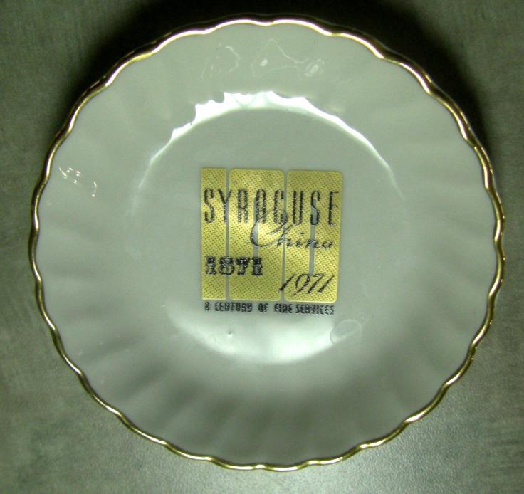 SYRACUSE CHINA advertising mint tray 1871-1971 A CENTURY OF FINE SERVICES
