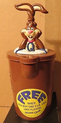 Vintage Nestle Quik Quiky The Bunny Chocolate Milk Mixer Stirrer Pitcher