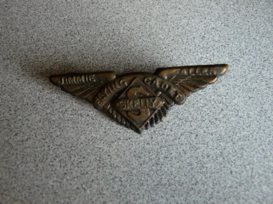 Vintage Jimmie Allen Flying Cadet Wings Skelly Pin