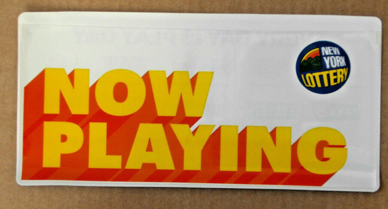 New York State Lottery Vinyl Play Slip & Ticket Holder Sleeve Lotto -Brand New!