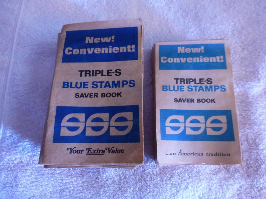 Triple-S Blue stamps saver books