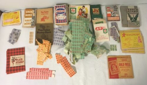 30 Midcentury Store Prize Savings Book Lot Saver Booklet Set w/ 1000+ Stamps
