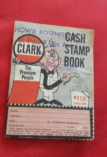 4/10) Clark Stations Stamp Book, Completly Full (Howie Rosenfendar, St Paul & WI
