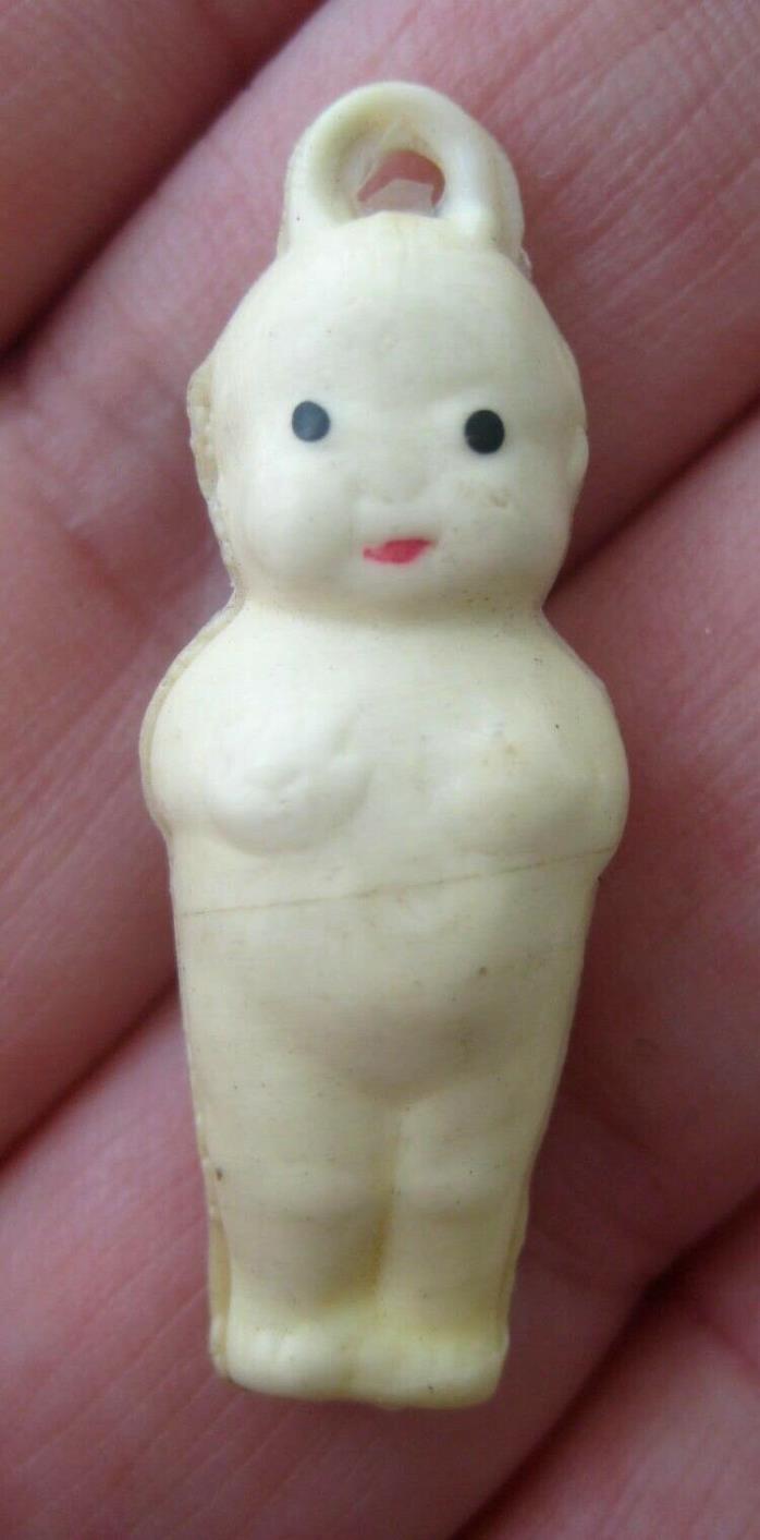 1940's VINTAGE Puffy Celluloid KEWPIE DOLL Cracker Jack Toy Prize Charm