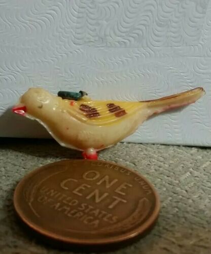 Vintage celluloid BIRD DOVE PIGEON charm prize jewelry