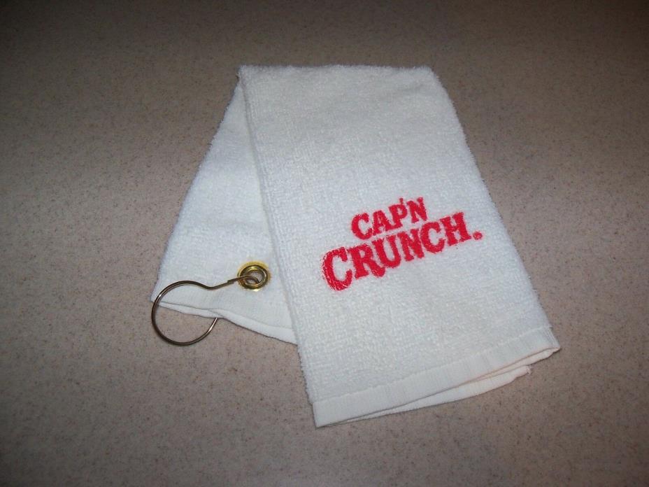 Collectible Captain Crunch Golf Kitchen Finger Hand Towel Grommet Clip Hook