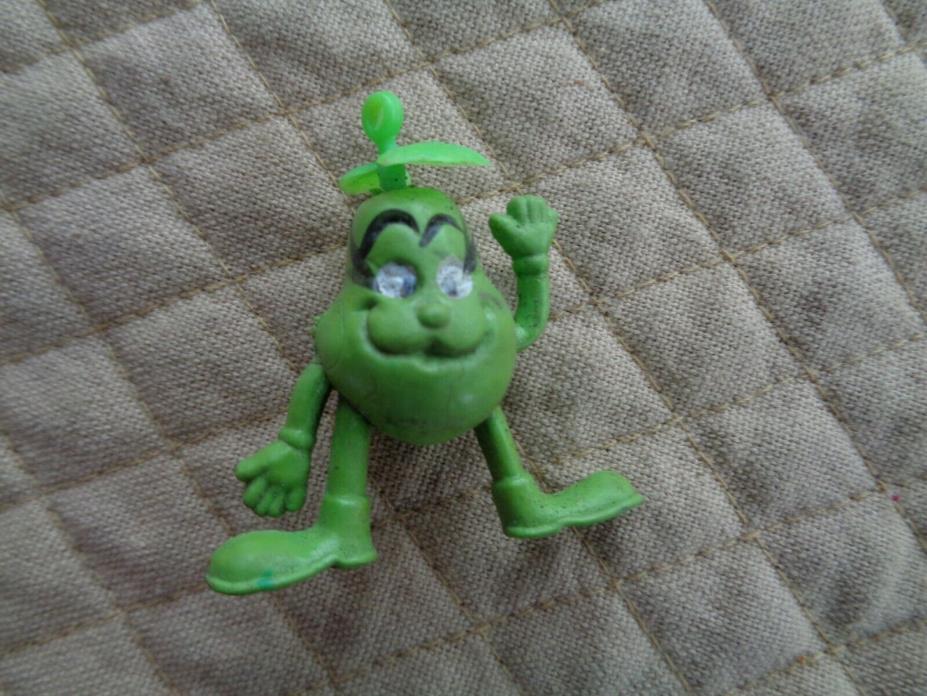 VINTAGE GUMBALL VENDING CHARM PENCIL TOPPER GREEN PEAR GUY FIGURE