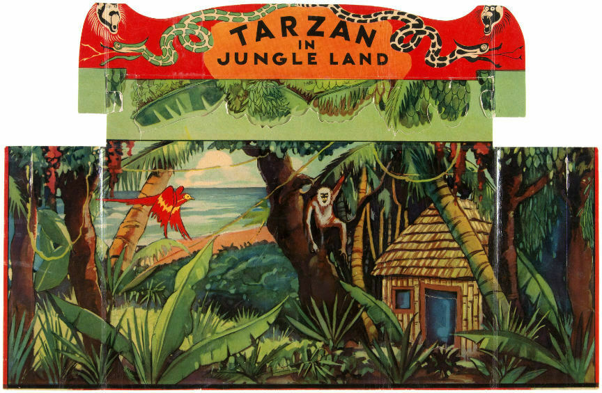 Fould’s TARZAN IN JUNGLELAND STAGE SET, 1932, NF Condition