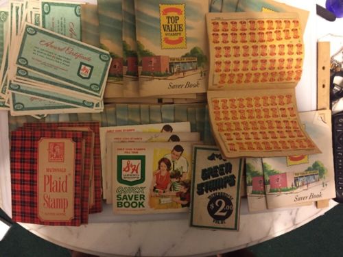 S&H Green Stamps Large Collection -Approx. 60 Full Books /Over 60,000 In Cert.