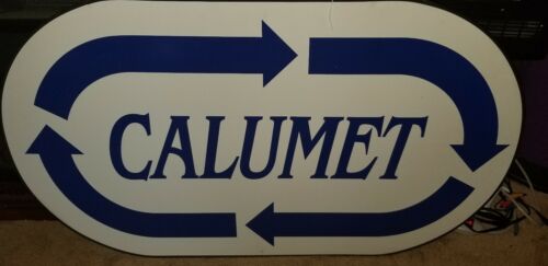calumet Refinery Sign Authentic / Wolf Head