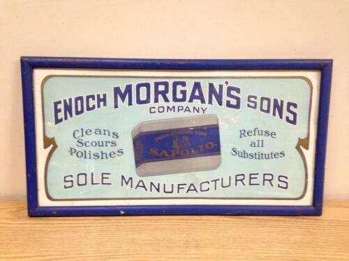 Vintage Enoch Morgan's Sons Company Framed Paper Advertising Sign
