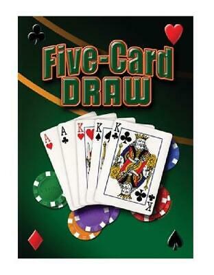 Five Card Draw  Poker   Metal Sign 17 x 11 1/2