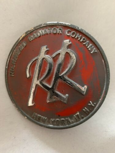 Richmond Radiator Company Advertising Plaque Sign Logo Emblem New York NY