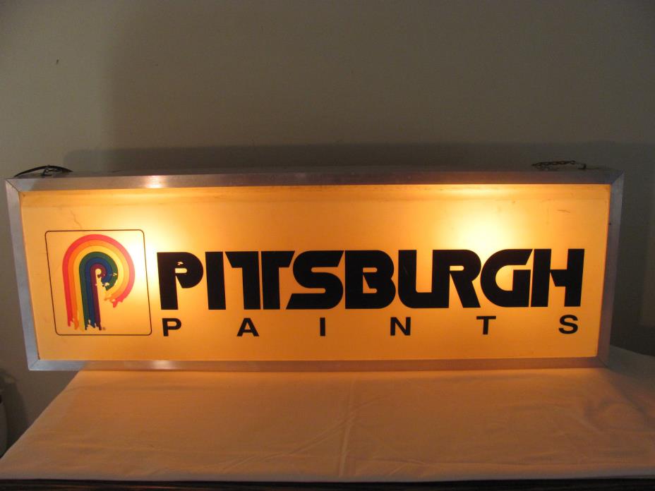 Vintage Pittsburgh Paints Lighted Sign