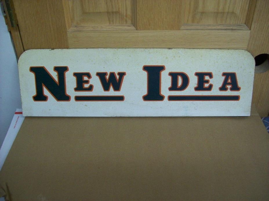 Vintage Original New Idea Farm Implement Equipment Display Sign