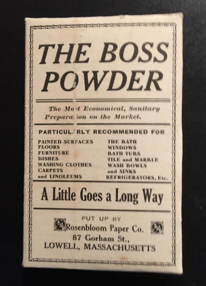 1940's The Boss Powder Box UNUSED  