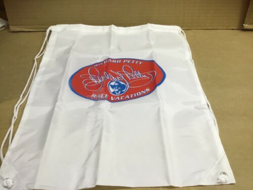 Richard Petty Race Vacations Draw String Bag/Back Pack - Vintage
