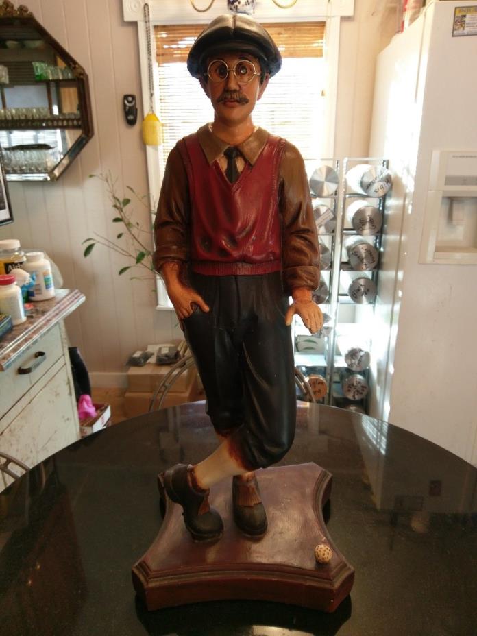 Uber Rare Antique Large Golf Store Statue Display