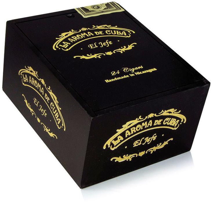 La Aroma de Cuba Empty Wooden Cigar Boxes - Robusto El Jefe & Immensa - Unused!